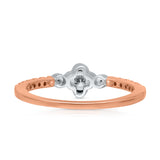 Kallati Eternal Diamond Engagement Ring in 14K Two-Tone Gold