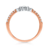 Kallati Eternal Diamond Engagement Ring in 14K Two-Tone Gold