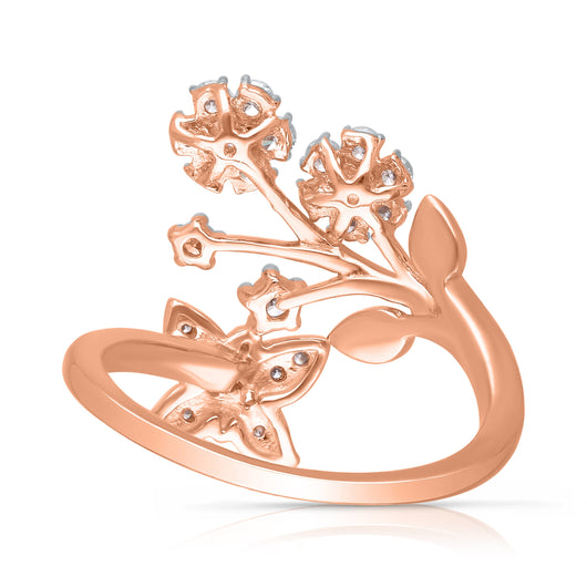 Kallati Eternal Flower Ring in 14K Rose Gold