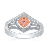 Kallati Heirloom Pink Sapphire & Diamond Ring in 14K Two-Tone Gold