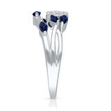 Kallati Heirloom Sapphire & Diamond Ring in 14K White Gold