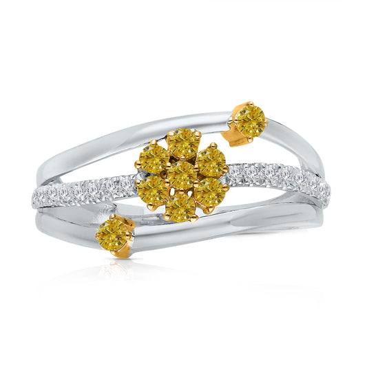 Kallati Eternal Diamond Ring in 14K Two-Tone Gold