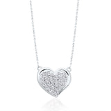 White Gold Diamond Eternal Heart Necklace