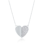 White Gold Diamond Eternal Heart Necklace