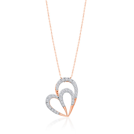 Cartier Double Heart Diamond necklace 750 white gold | eBay