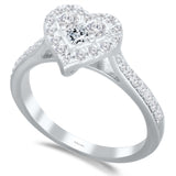 White Gold Diamond Eternal Heart Ring