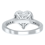 White Gold Diamond Eternal Heart Ring