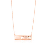 Rose Gold Diamond Eternal Mom Necklace