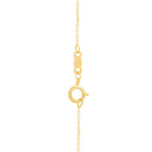 Yellow Gold Ruby & Diamond Infinite Necklace