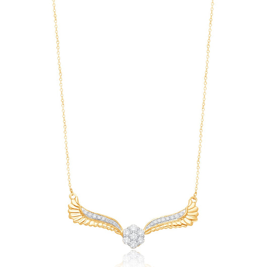 Yellow Gold Diamonds Griffiness Necklace