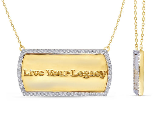 Yellow Gold Live Your Legacy Diamond Eternal Necklace