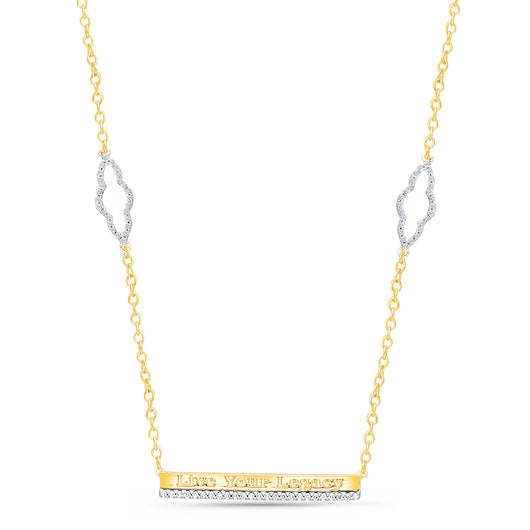 Yellow Gold Live Your Legacy Diamond Eternal Necklace