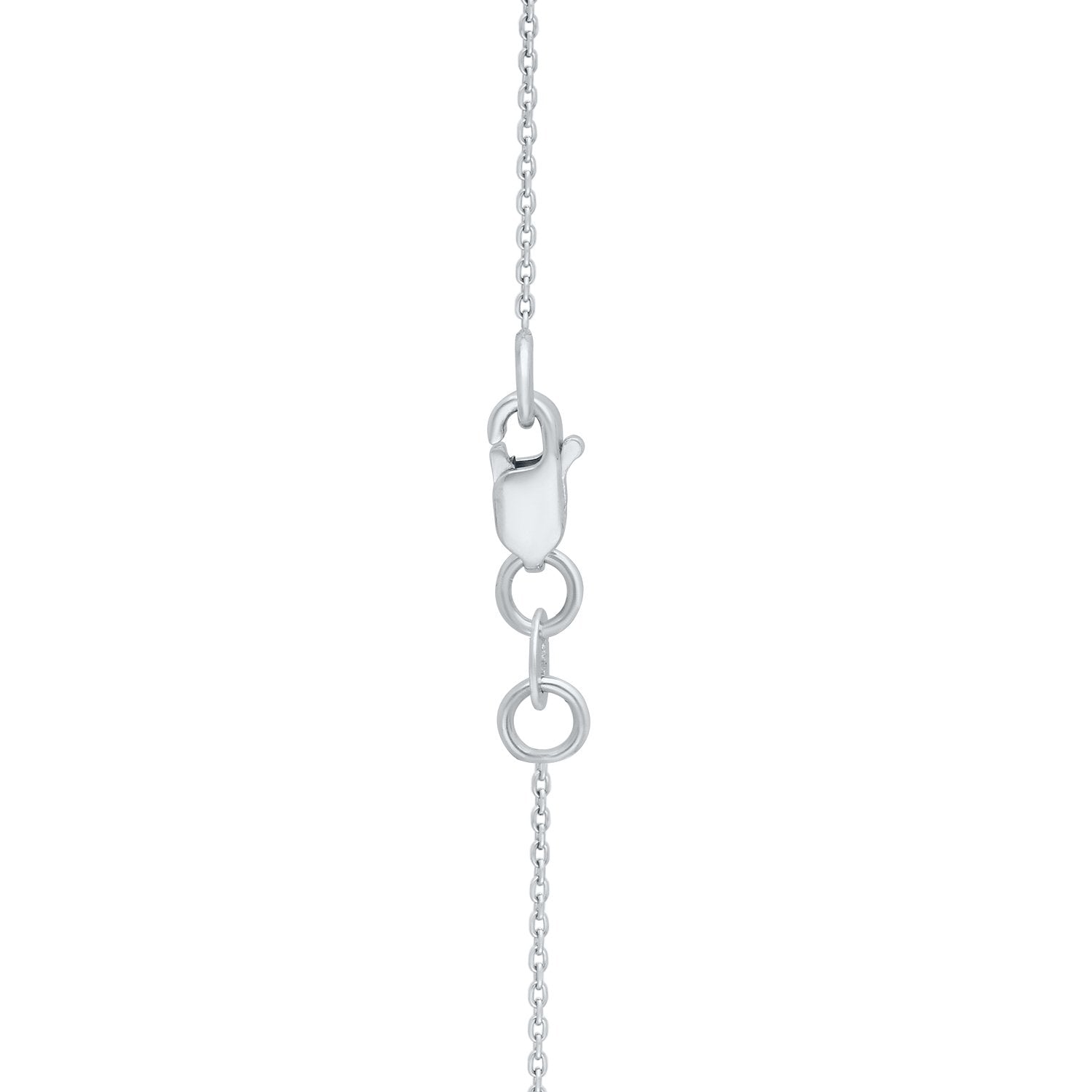 Blue & White Diamond Graduated Necklace