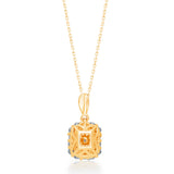 Yellow Gold Csarite® & Diamond Heirloom Pendant
