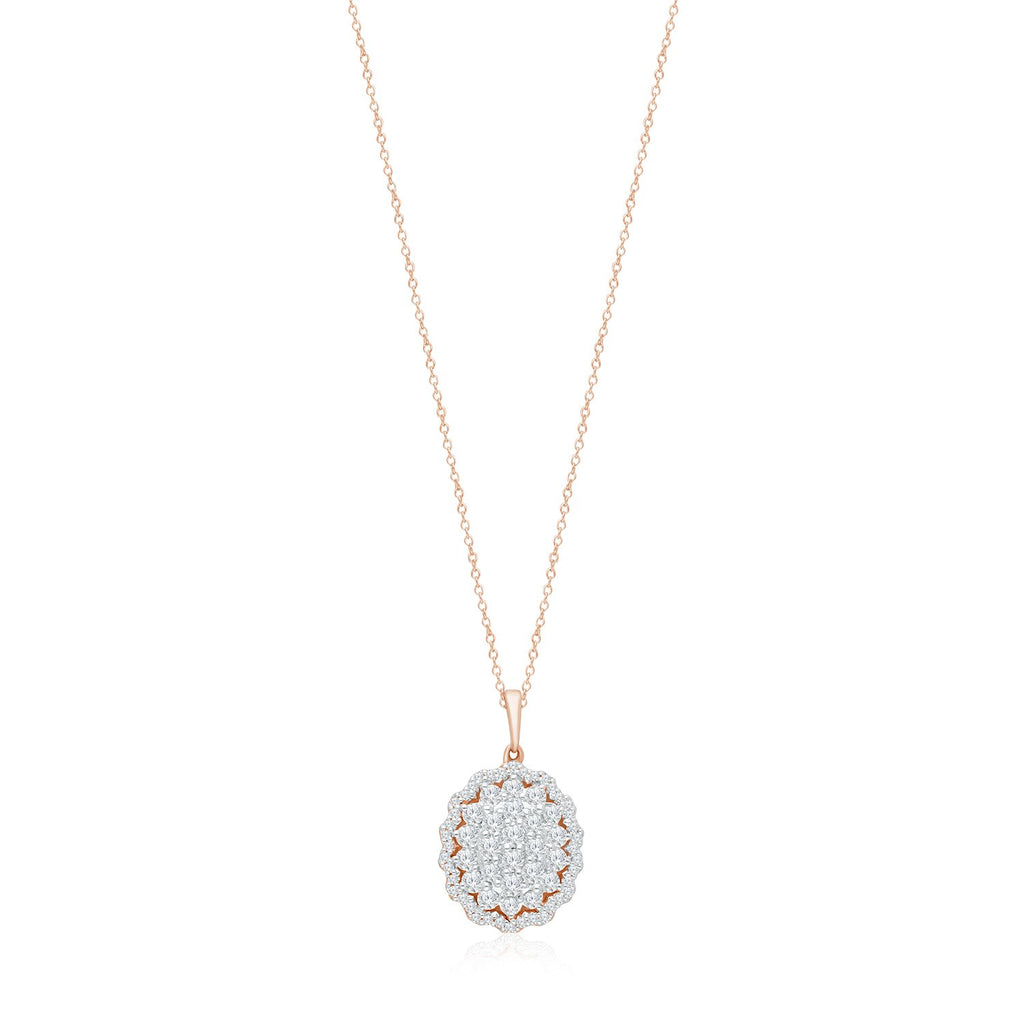 Rose Gold Diamond Eternal Pendant – KALLATI