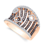 Rose Gold Coco & White Diamond Eternal Ring