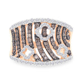 Rose Gold Coco & White Diamond Eternal Ring