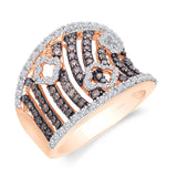 Rose Gold Coco & White Diamond Eternal Ring