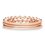 Rose Gold Coco & White Diamond Eternal Stackable Rings