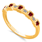 Yellow Gold Ruby & Diamond Legendary Ring