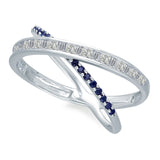 White Gold Sapphire & Diamond Legendary Ring