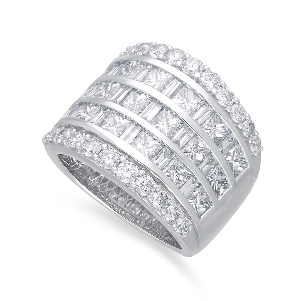 White Gold Diamond Legendary Ring – KALLATI