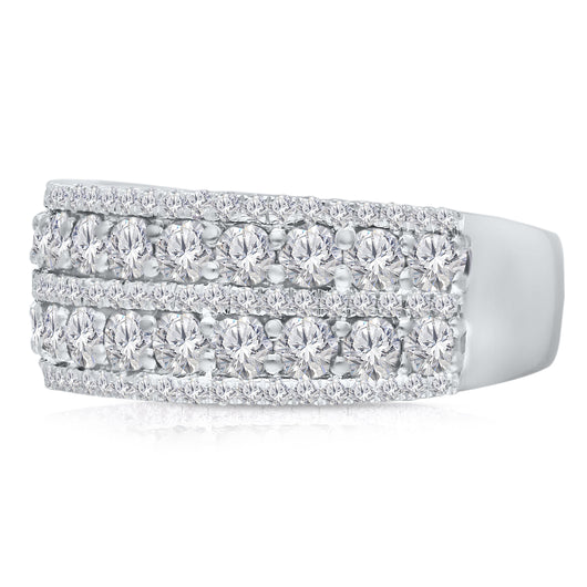 White Gold White Diamond Eternal Ring