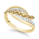 Yellow Gold Yellow and White Diamond Eternal Ring