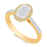 Yellow Gold Yellow & White Diamond Eternal Ring