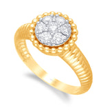 Yellow Gold White Diamond Eternal Ring