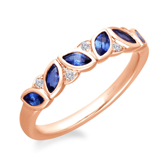 Rose Gold Tanzanite & Diamond Heirloom Ring