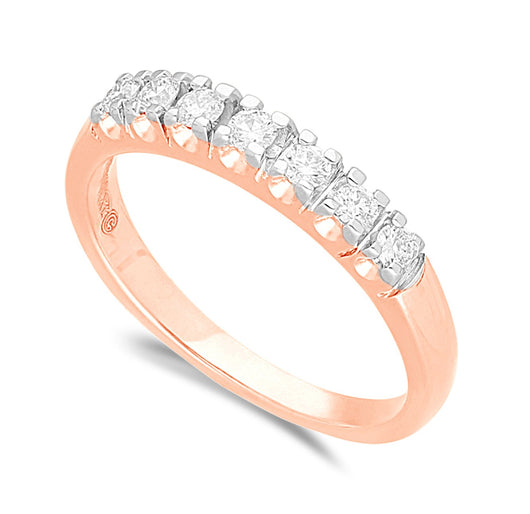 Rose Gold White Diamond Eternal Ring