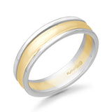 Yellow and White Gold Men's Ring