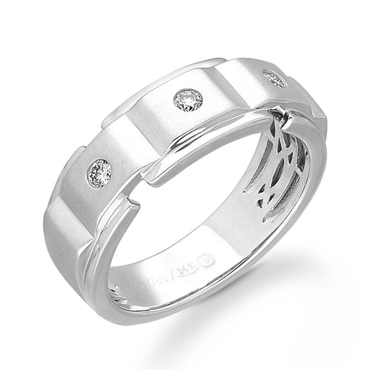 White Gold Diamond Men's Ring