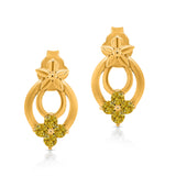 Kallati Two-Tone Gold Diamond Eternal Earrings