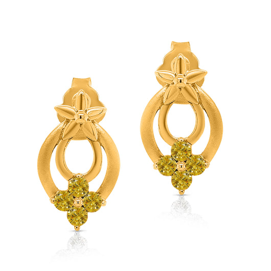 Kallati Two-Tone Gold Diamond Eternal Earrings