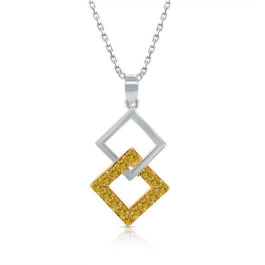 Kallati Eternal Two-Tone Gold Diamond Pendant