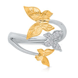White Gold & Diamond Butterfly Ring