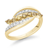 Yellow Gold Yellow and White Diamond Eternal Ring